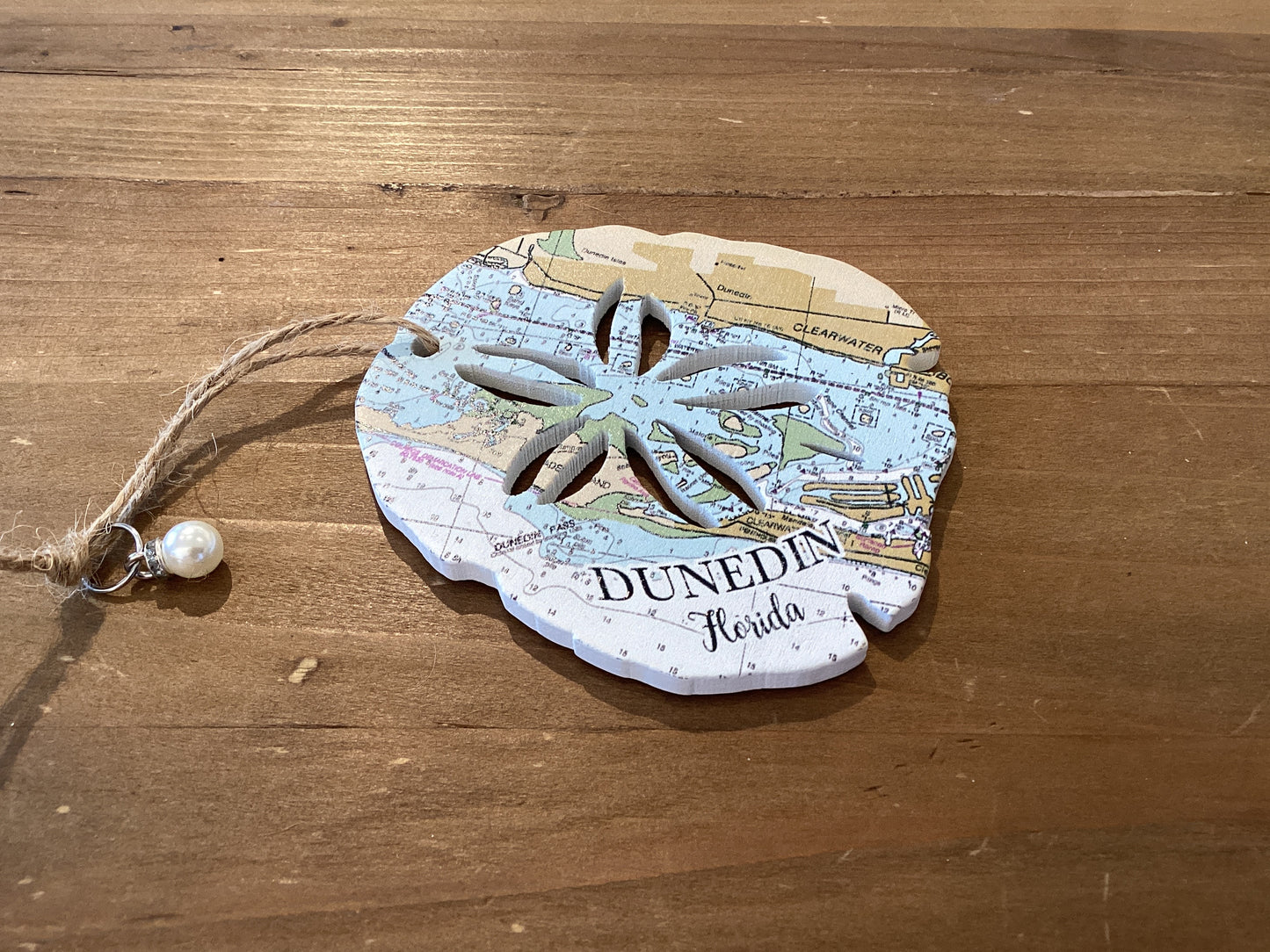 Wood Ornament - Sand Dollar- Dunedin