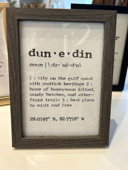 Custom Dunedin, definition print