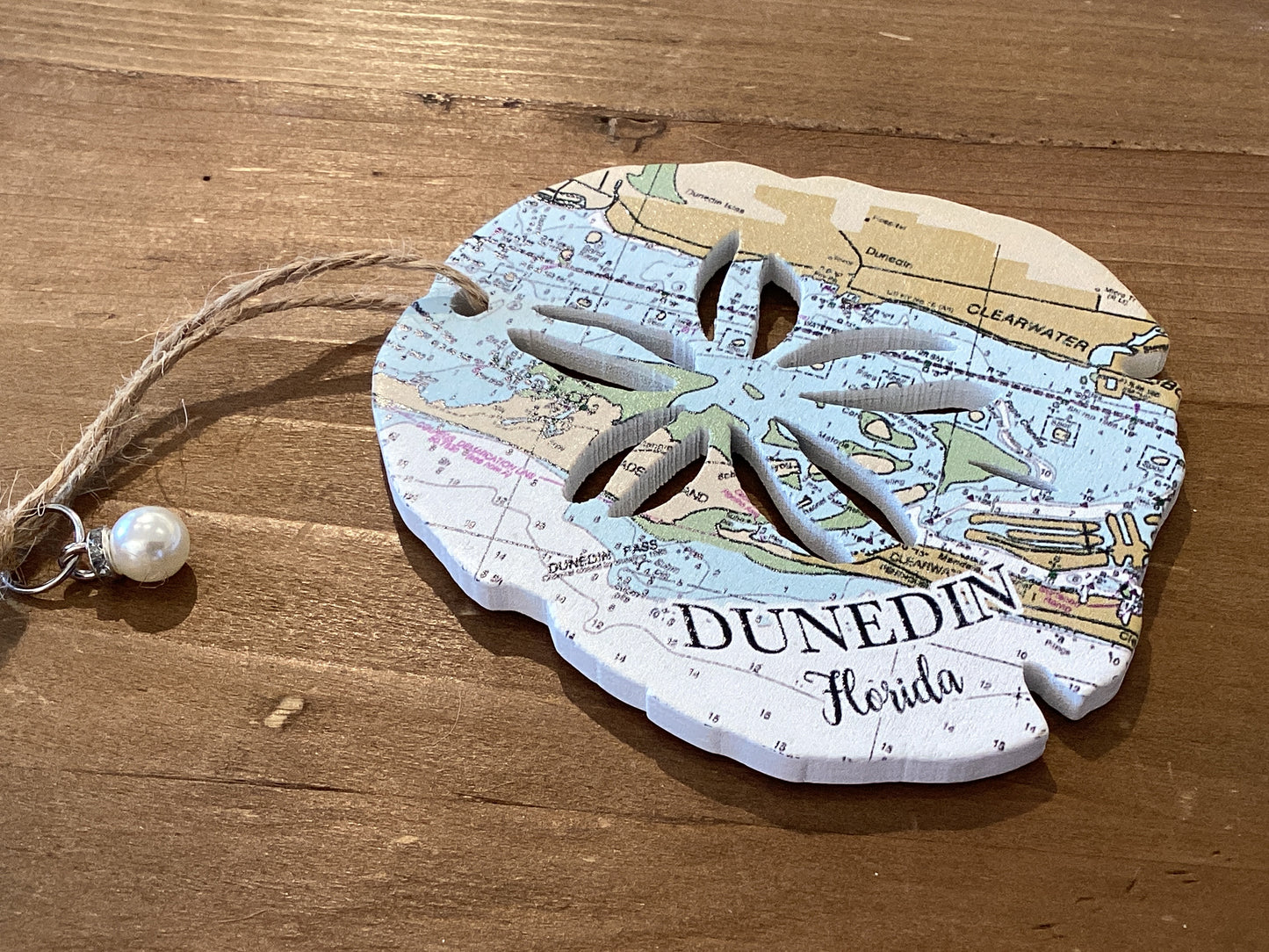 Wood Ornament - Sand Dollar- Dunedin